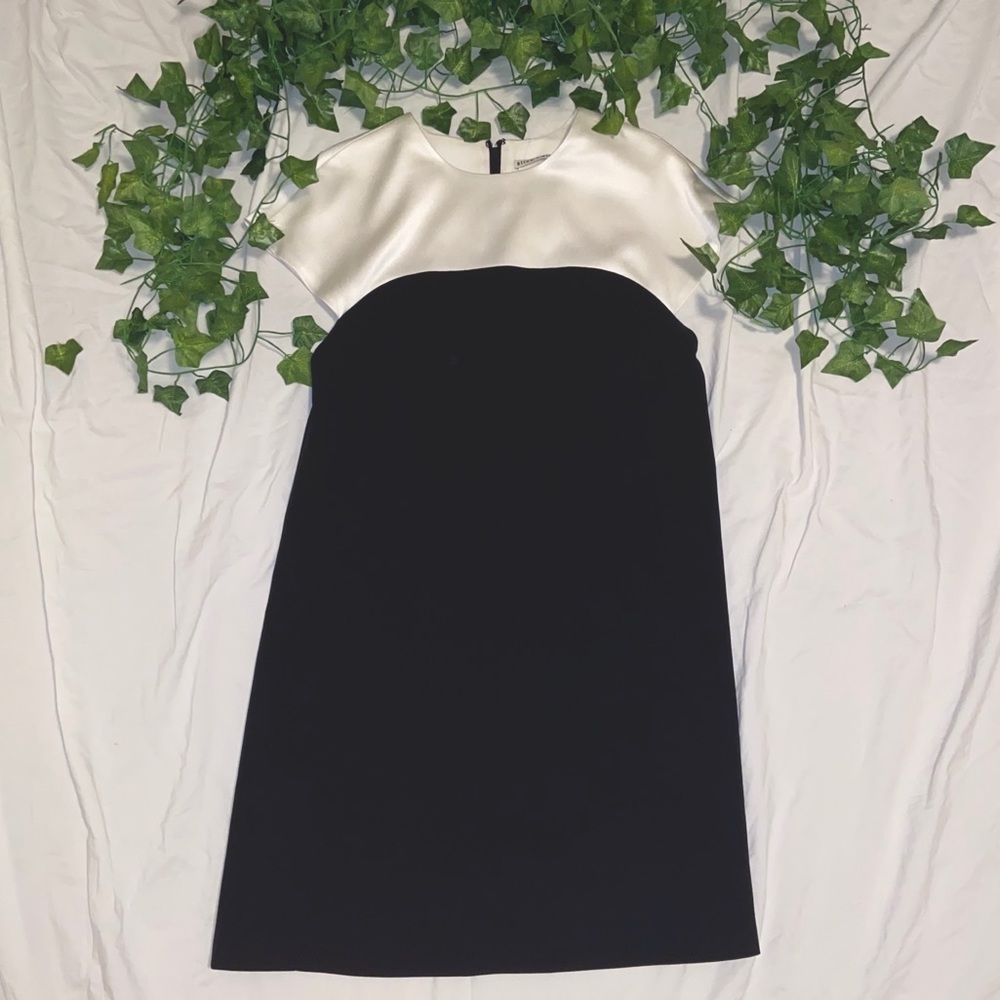 Alice + Olivia White and Black Dress